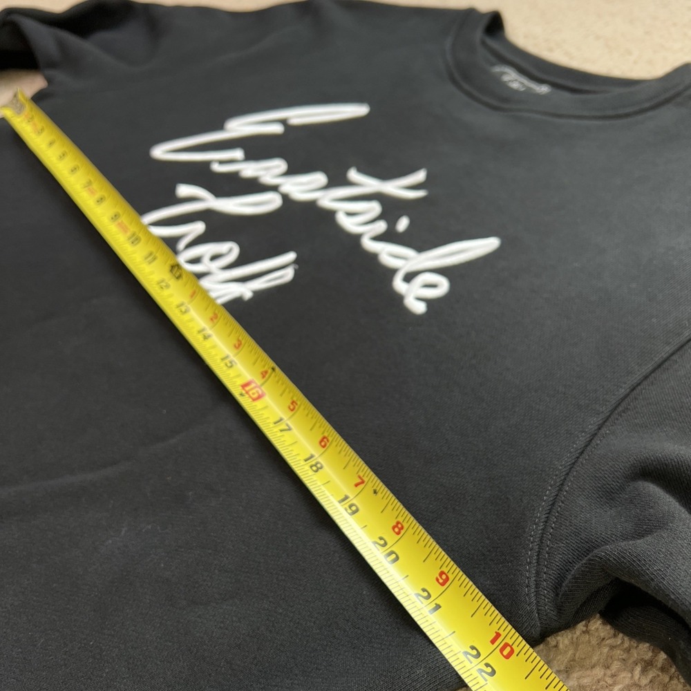 Eastside Golf Core Fleece Crew Script Logo Black Men Sweatshirt Size M NEW - Picture 8 of 10